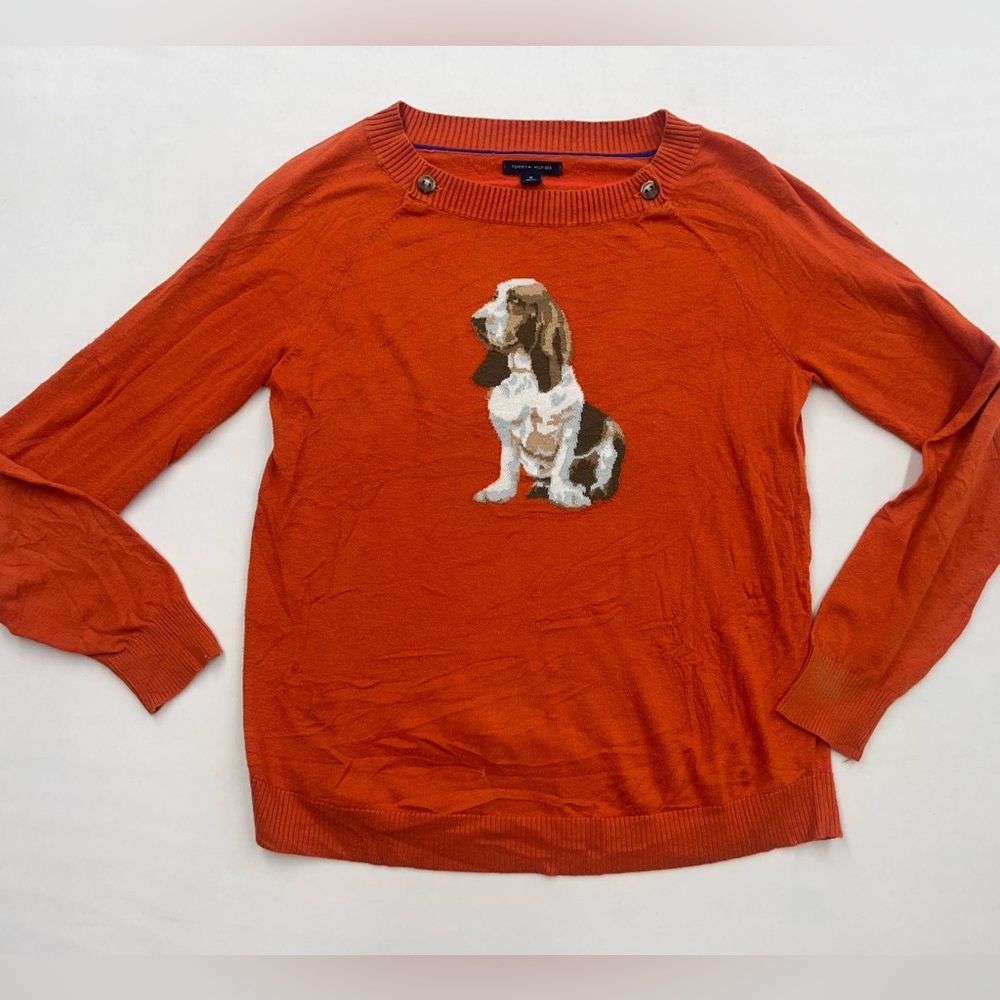 Vintage Tommy Hilfiger women’s Medium basset hound top